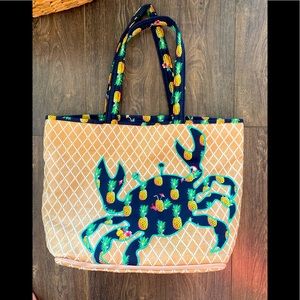 Vera Bradley TOUCAN PARTY ToteBag Pineapple Crab